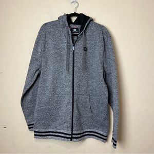 Akademiks Men's Long Sleeve Size XL Zip Up Hoodie Jacket Color Grey